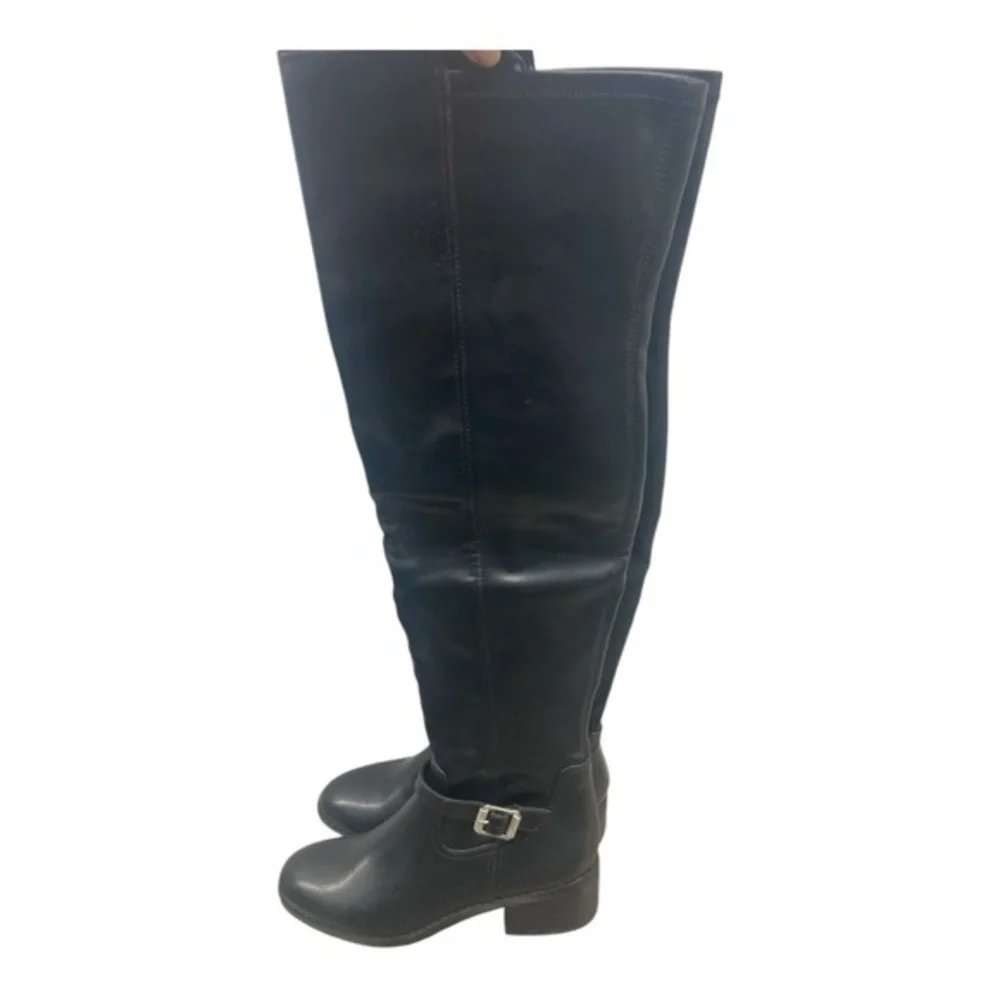 DV by Dolce Vita Shiny Black Boots knee high size 7.5